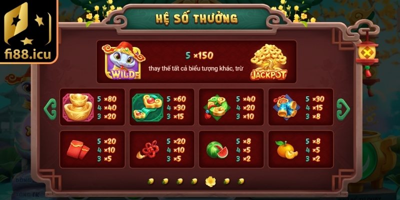 Linh Châu Ất Tỵ Fi88 Khơi Mở Chủ Đề Phương Đông Huyền Ảo 3 Những tỷ lệ trả thưởng hấp dẫn